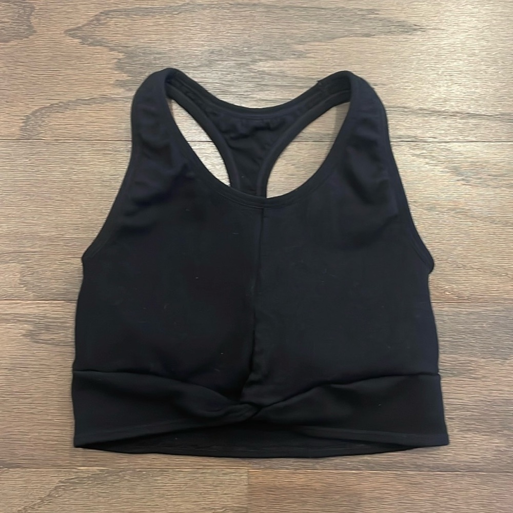 Fabletics Black Cloud Midi Seamless Bra - Size Xs - image 1